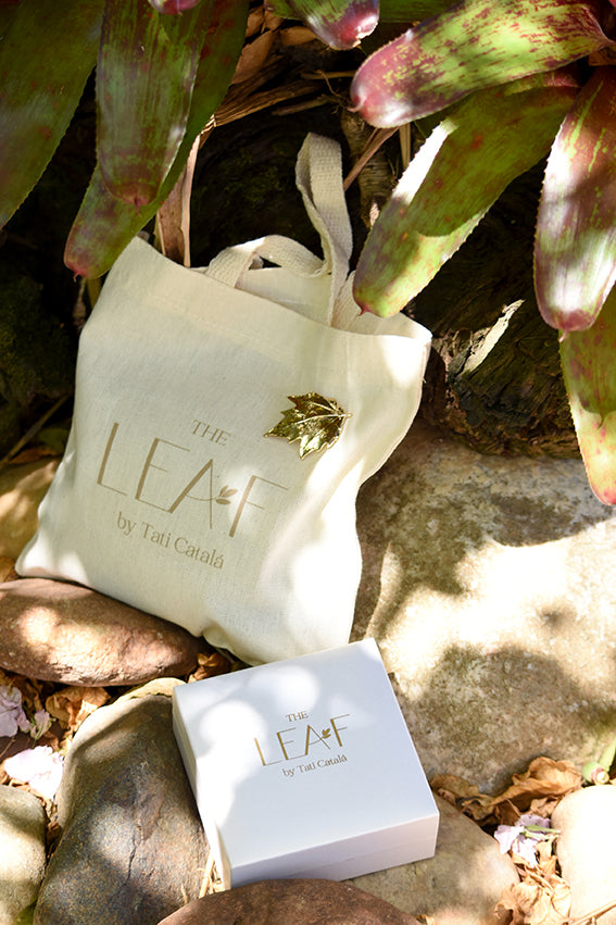 Broches de folha de plátano