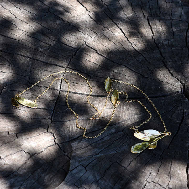 Colar 65 cm 4 folhas de arruda