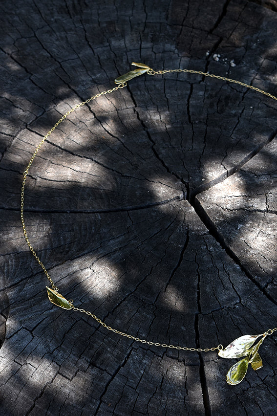 Colar 65 cm 4 folhas de arruda