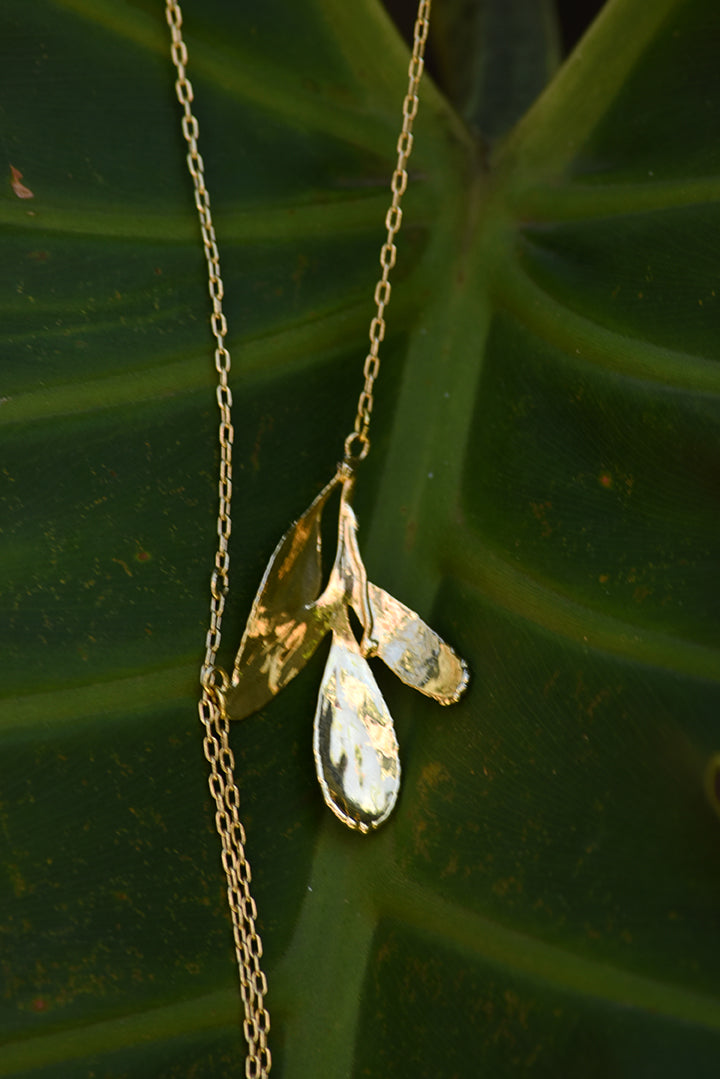 Colar 65 cm 4 folhas de arruda