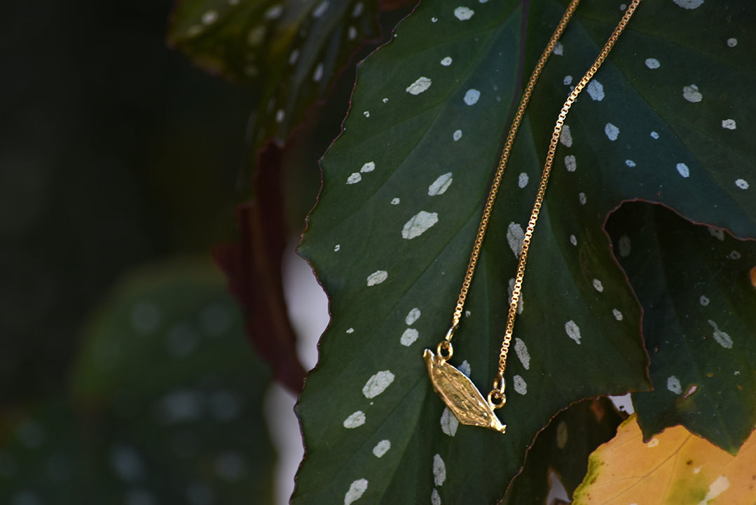 Colar mini folha de arruda