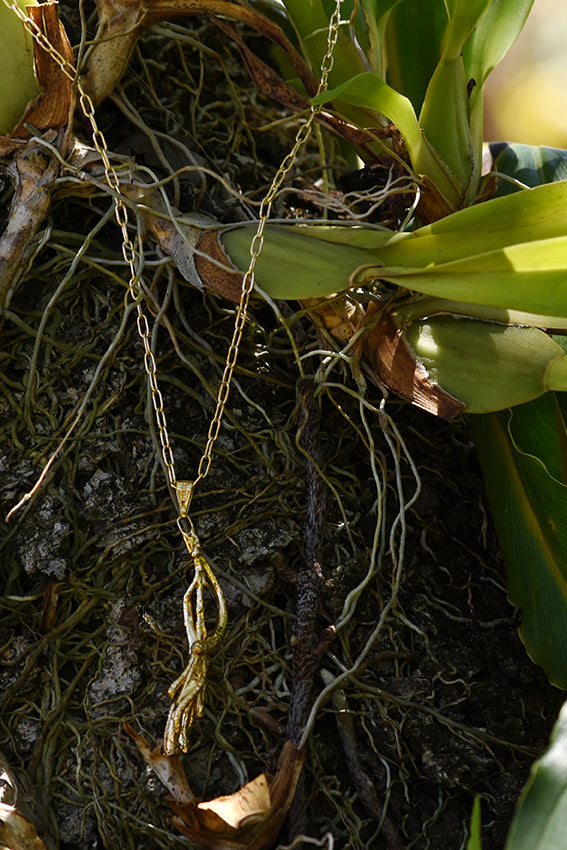 Pingente de alecrim com corrente