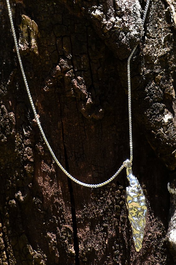 Colar masculino corrente em aço e pimenta em ródio 60 cm