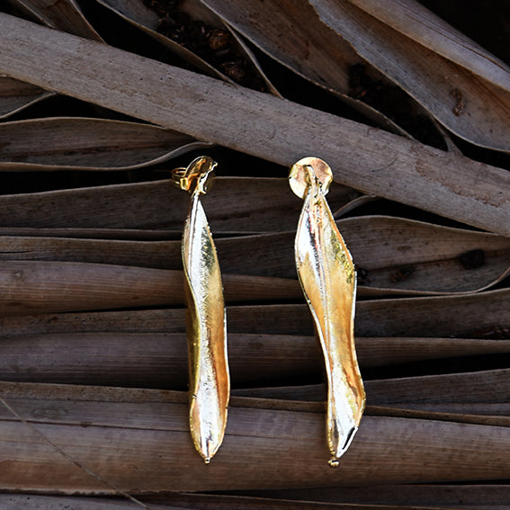 Brincos folhas de Oliveira